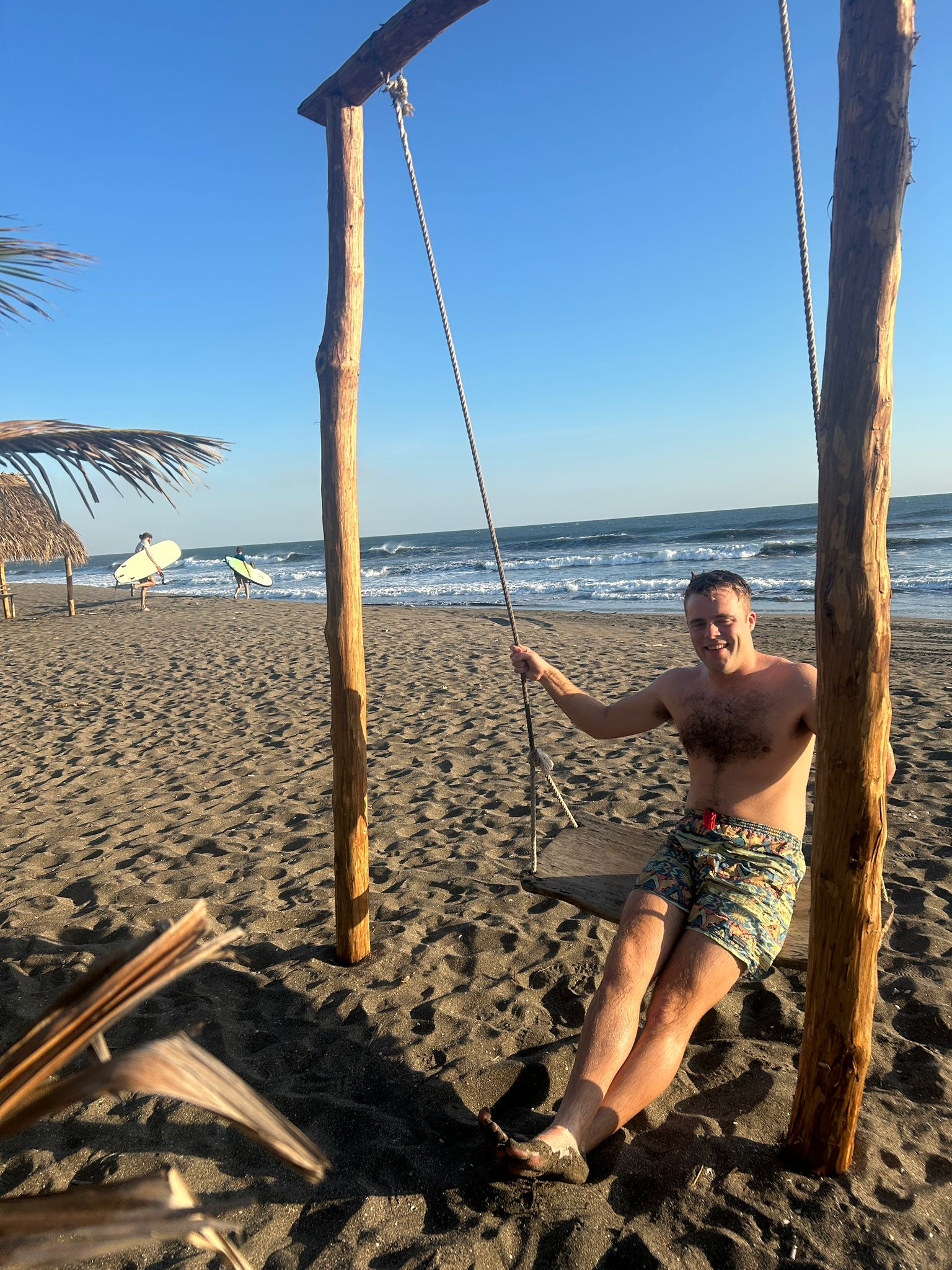 On the beach at Las Peñitas